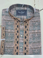 Premium Embroidered Printed Panjabi