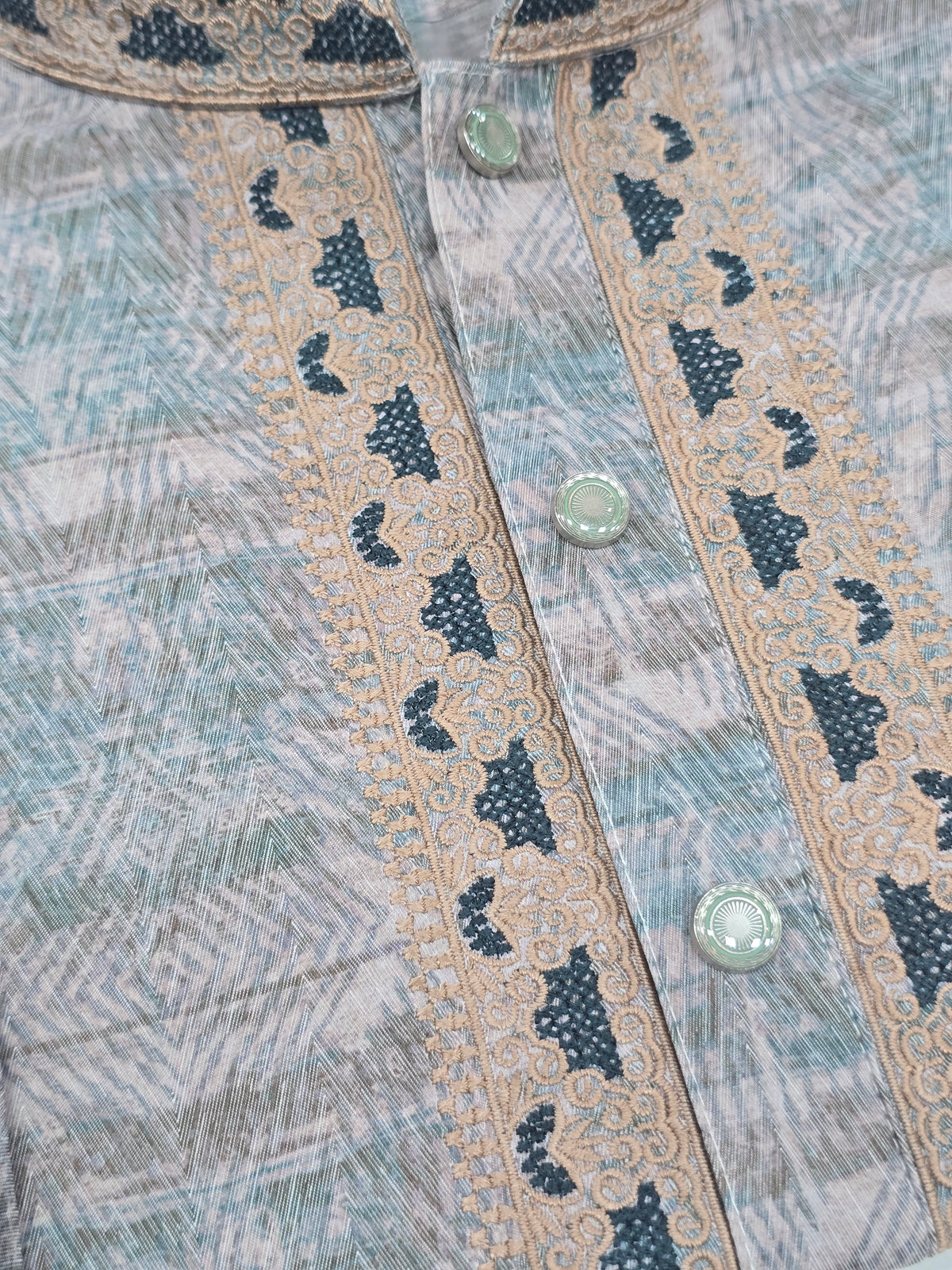Premium Embroidered Printed Panjabi