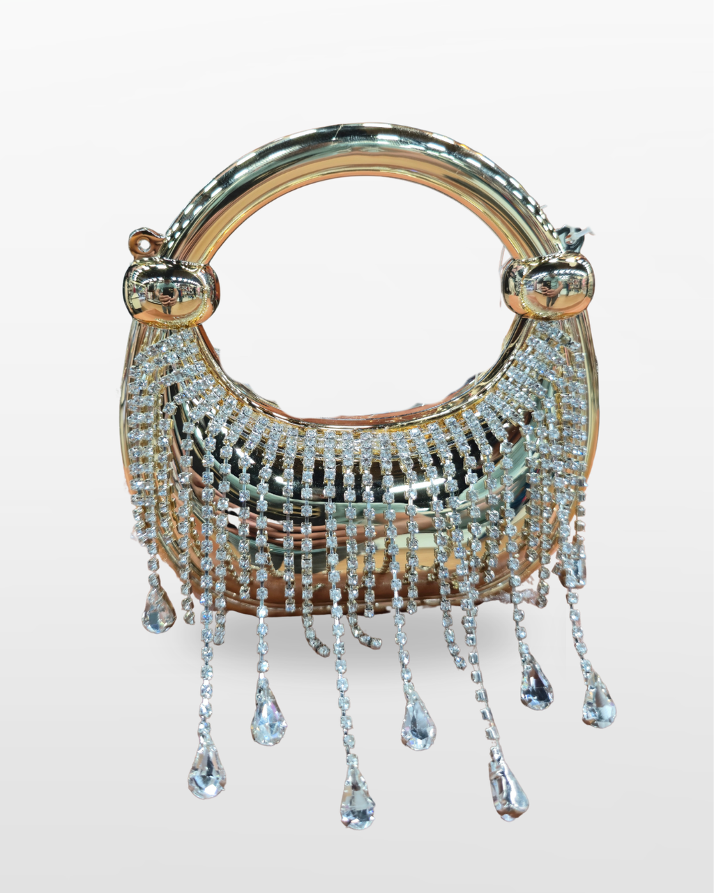 Crystal Beaded Drop Evening Handbag