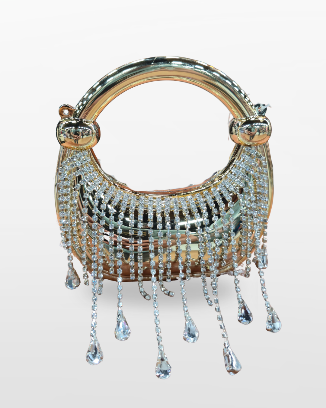 Crystal Beaded Drop Evening Handbag