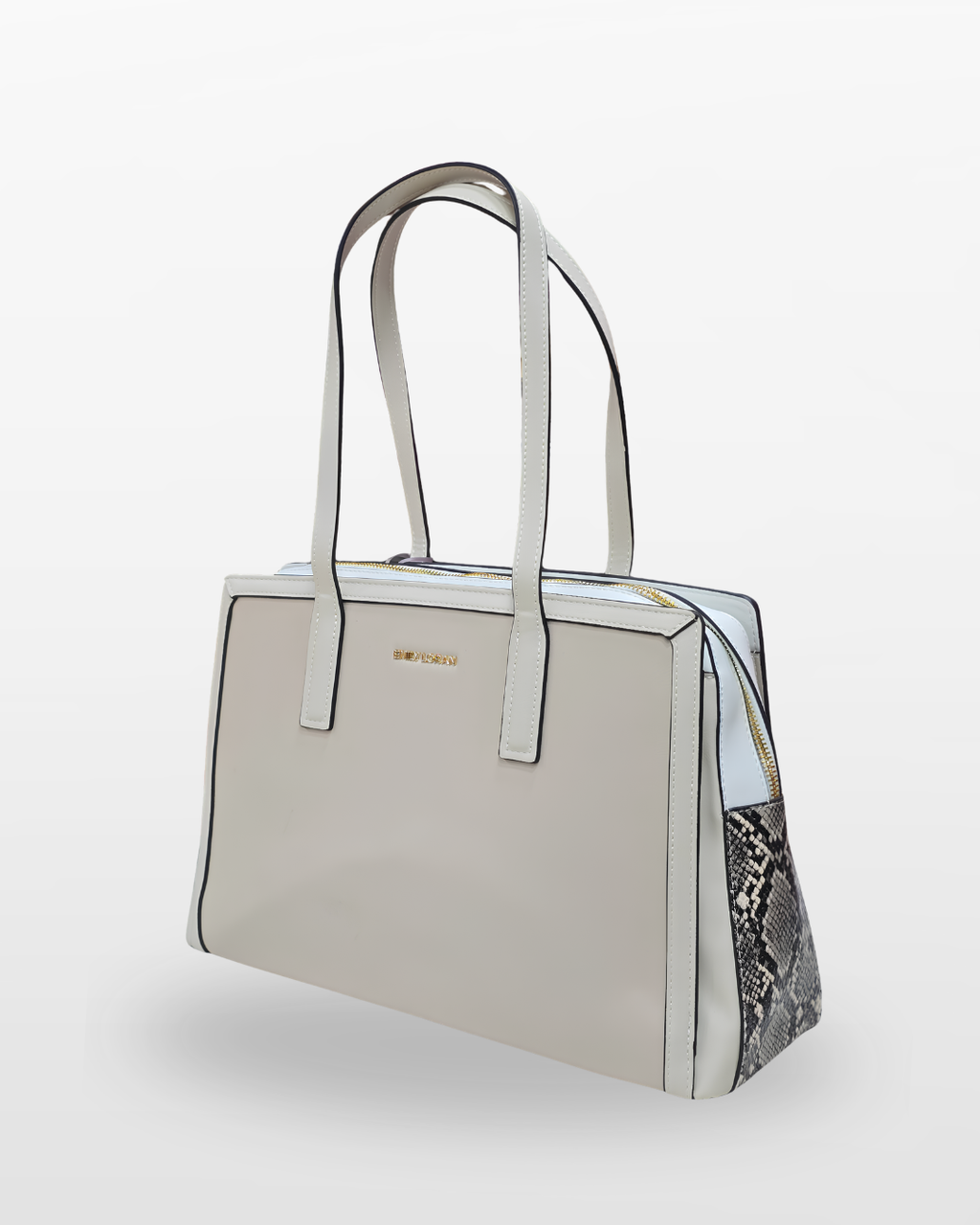 Elegant Crocodile-Pattern Tote Bag
