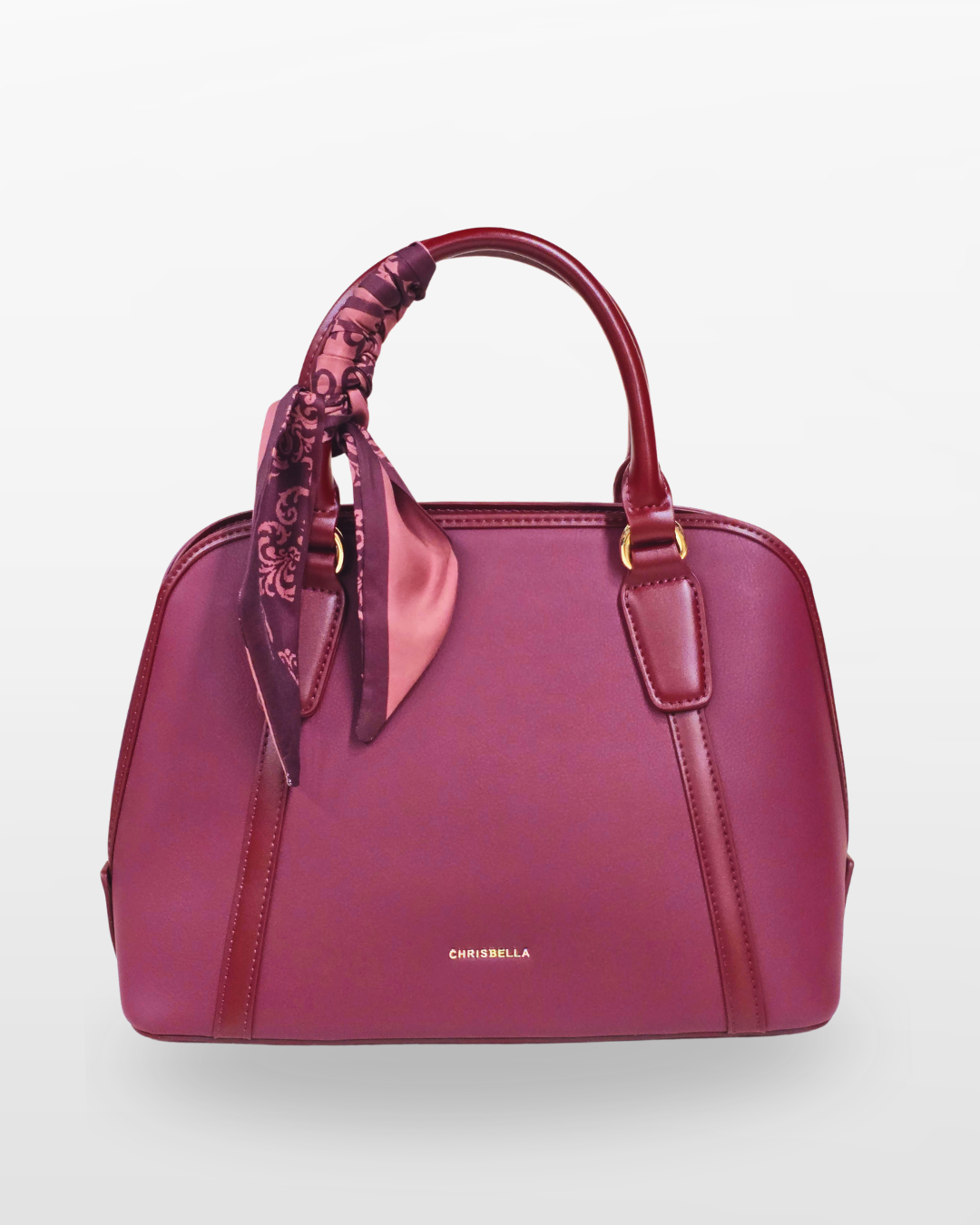 Chrisbella Burgundy Women's Handbag