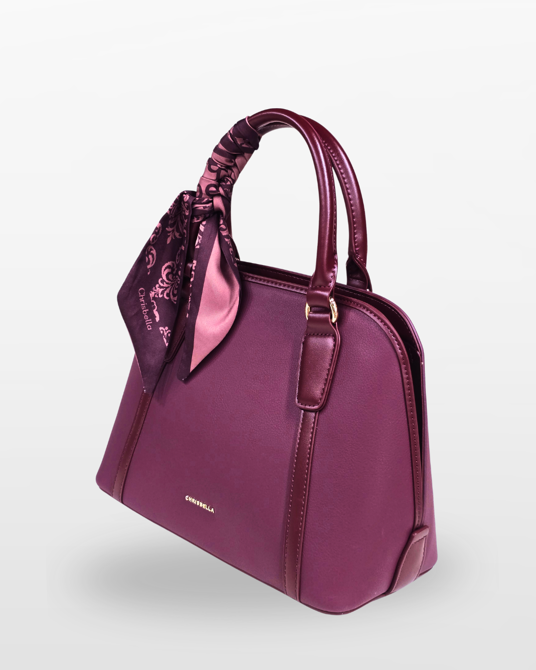 Chrisbella Burgundy Women's Handbag