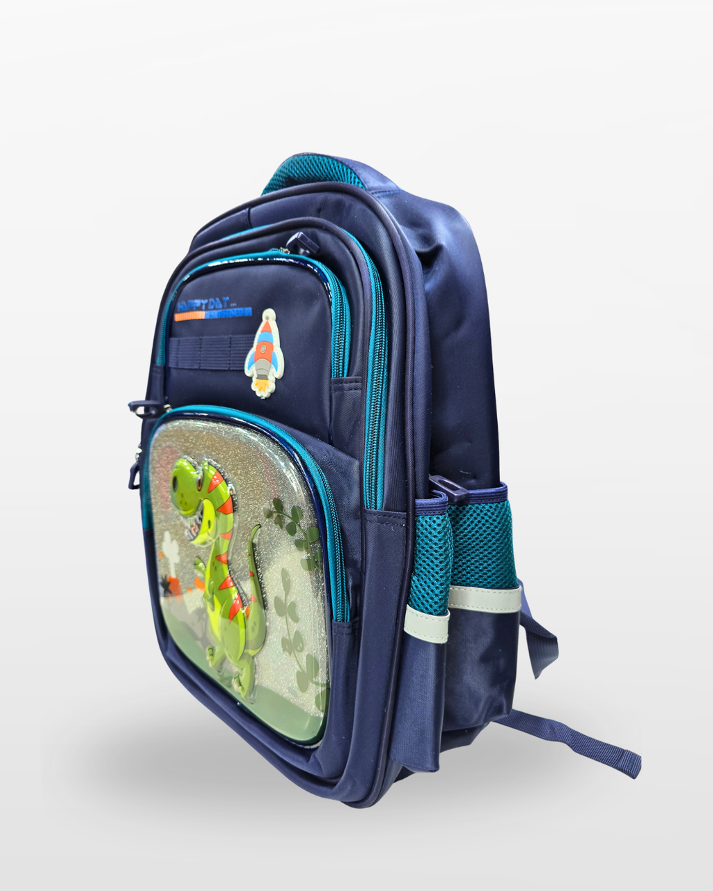 Kids Dinosaur School Backpack – Navy Blue