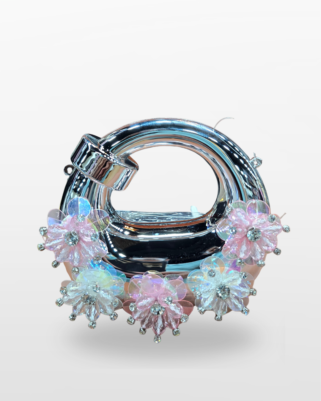 Crystal Beaded Drop Evening Handbag