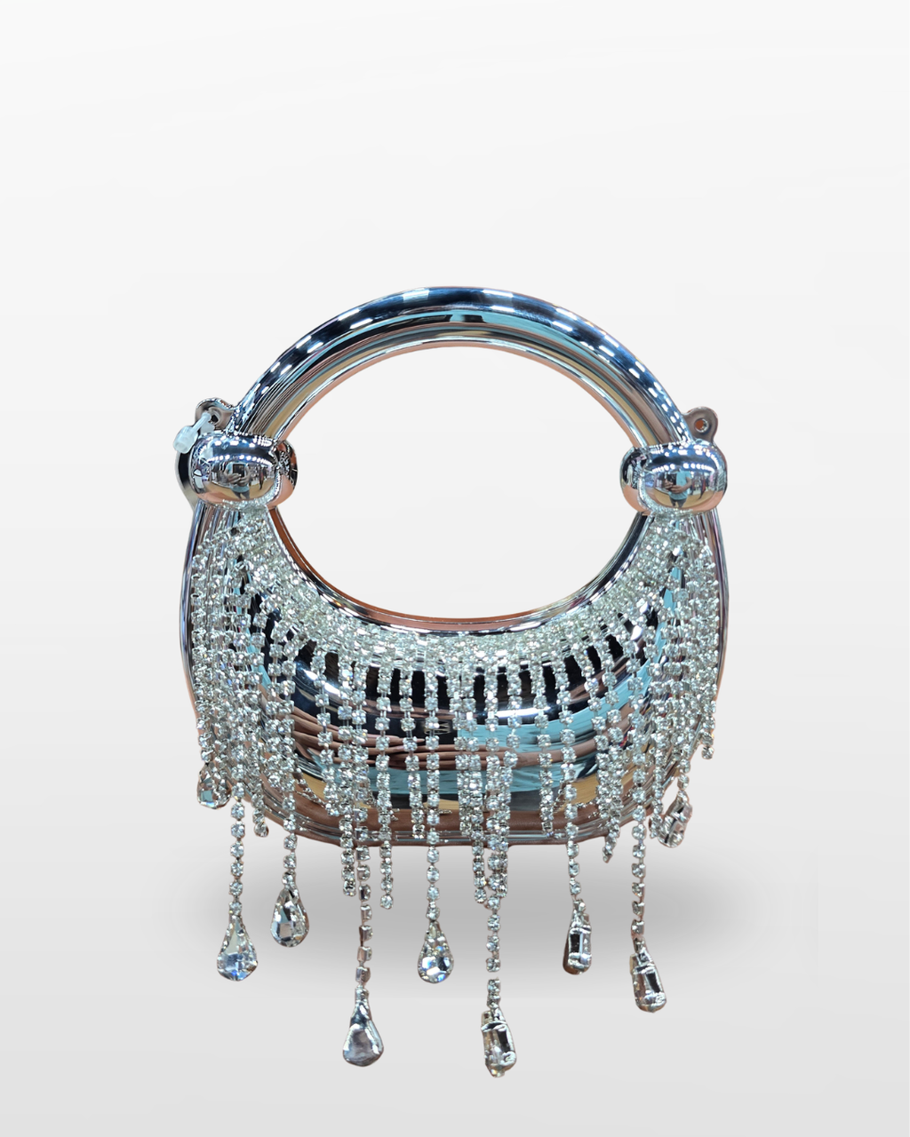 Crystal Beaded Drop Evening Handbag
