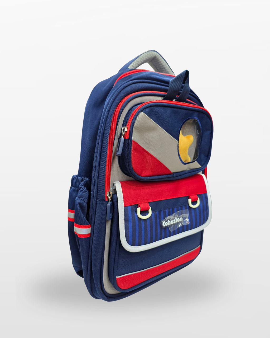Kids School Backpack – Navy Blue & Red