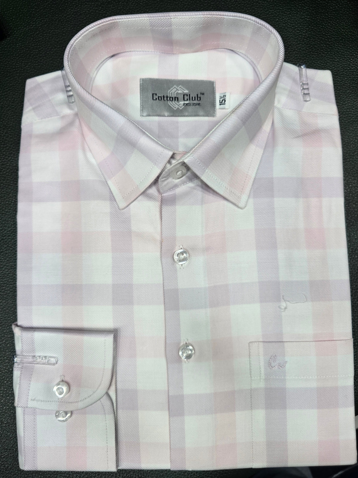 Premium Pink Checkered Formal Shirt