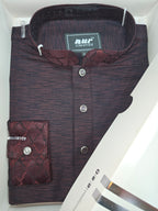 Premium Maroon Textured Panjabi