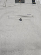 Men’s Casual / Semi-Formal Textured Gabardine Pant – Light Grey