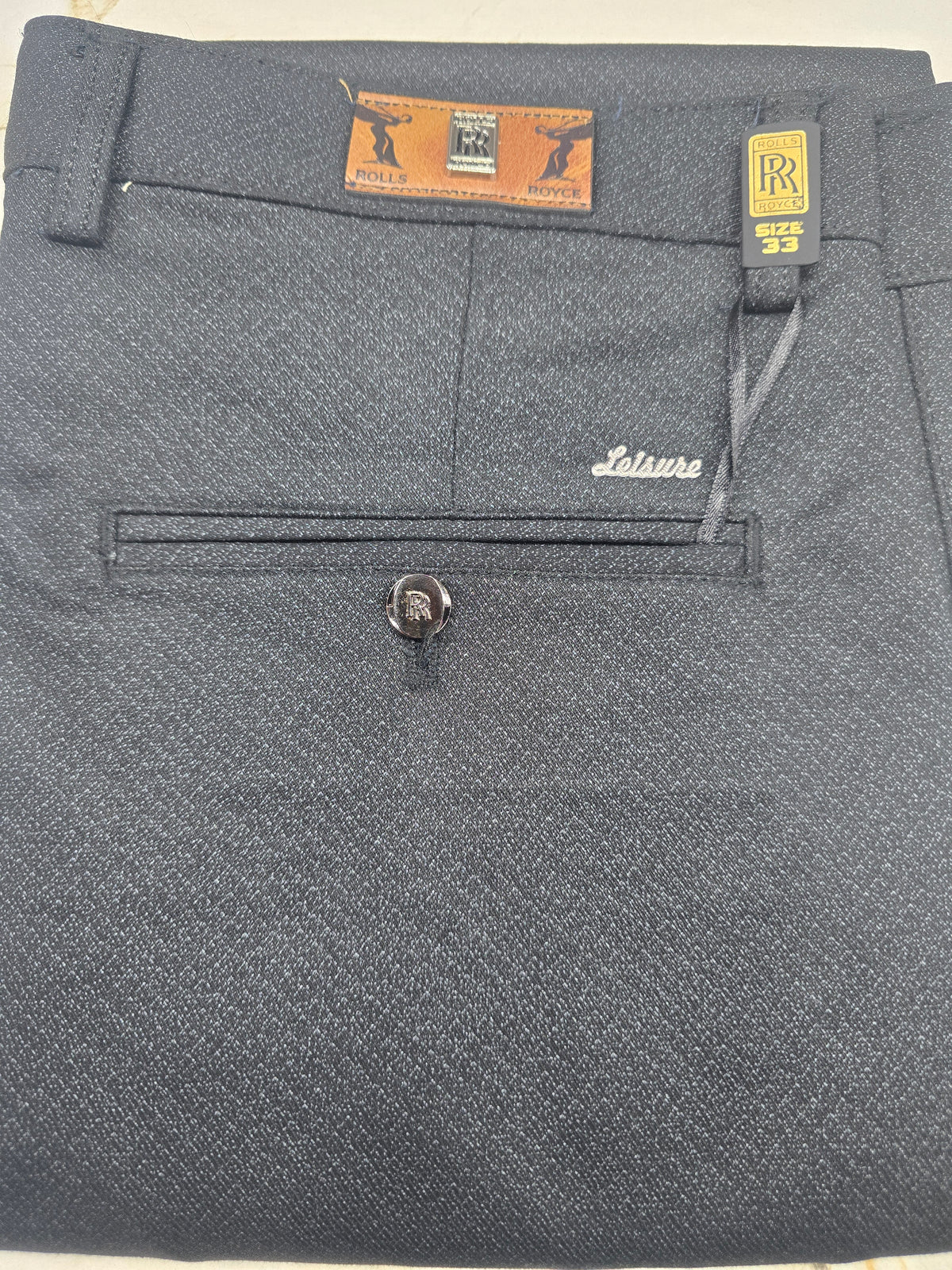 Men’s Premium Textured Gabardine Pant – Grey