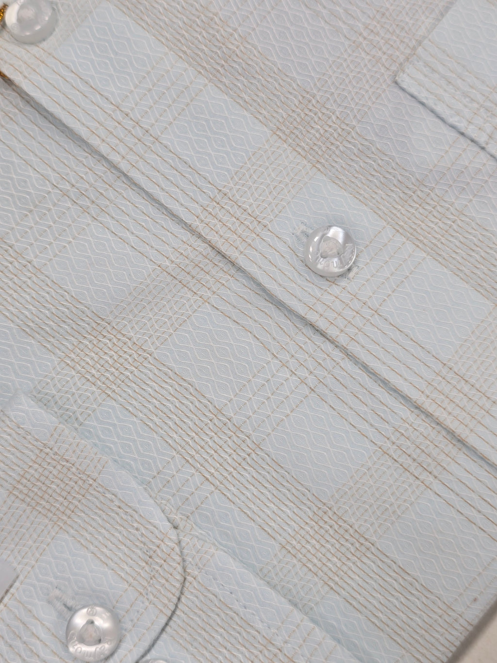 Premium Sky Blue Check Formal Shirt