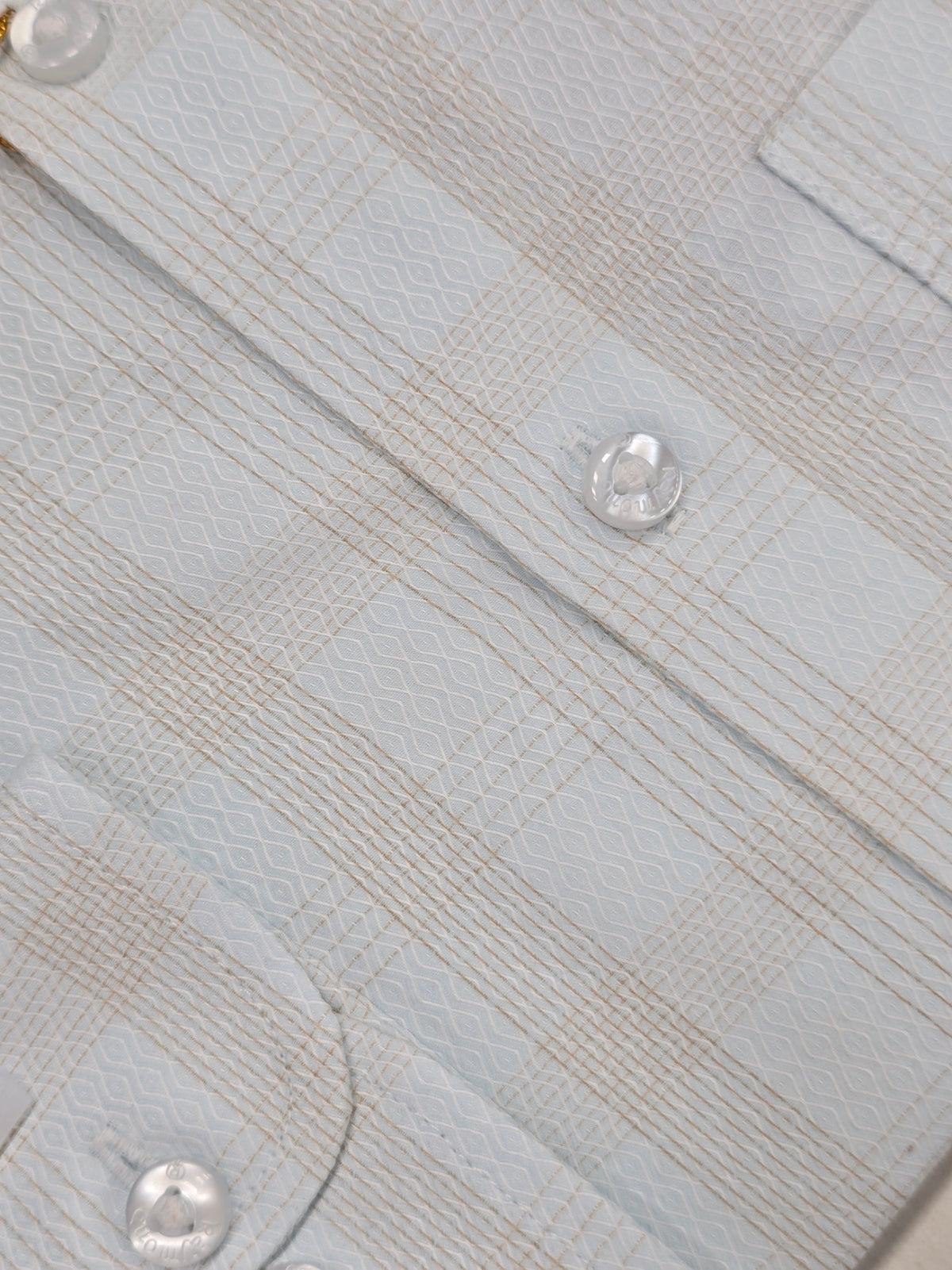 Premium Sky Blue Check Formal Shirt