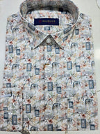 Premium Abstract Floral Printed Formal Shirt