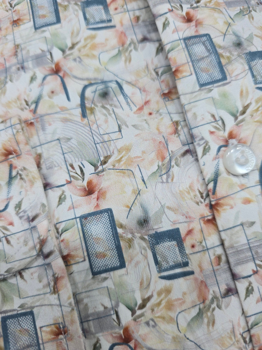 Premium Abstract Floral Printed Formal Shirt