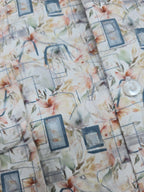 Premium Abstract Floral Printed Formal Shirt