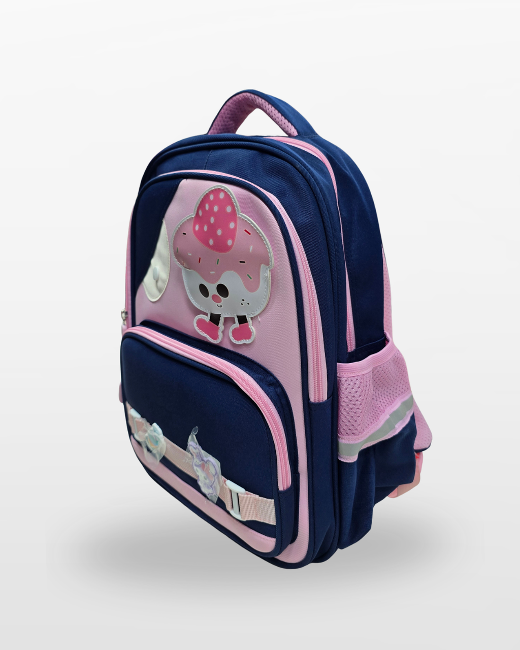 Cute Kids School Backpack – Pink & Navy