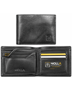 MOLLA Premium Genuine Leather Bifold Wallet