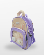 Cute Bunny Kids Backpack – Lavender & Pink