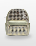 Luxury Woven Pattern Mini Backpack White