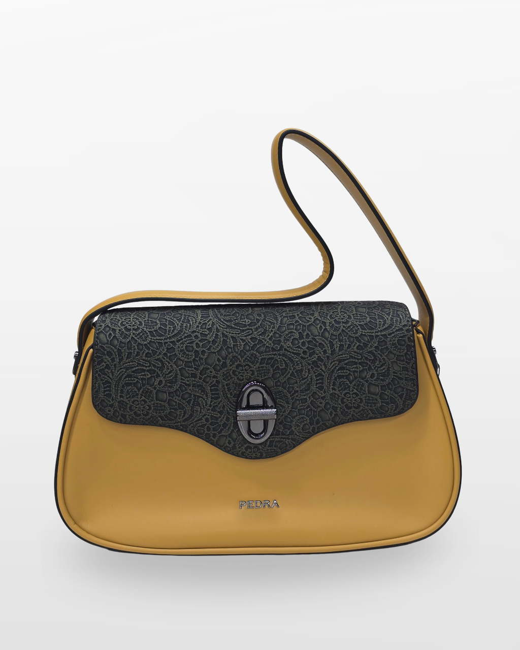 Pedra Elegant Lace Detail Shoulder Bag