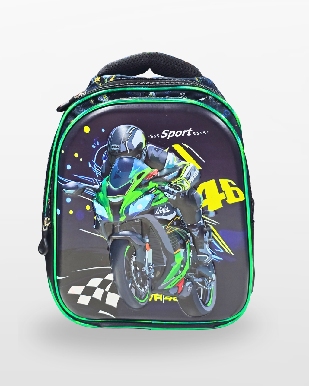 Kids Sports Motorcycle School Backpack