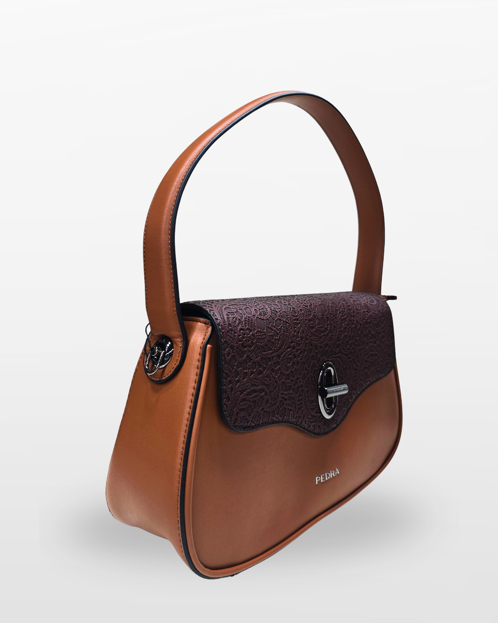 Pedra Elegant Lace Detail Shoulder Bag
