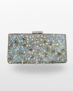 Black Crystal Embellished Clutch