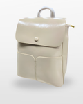 Elegant Coffee Leather Backpack