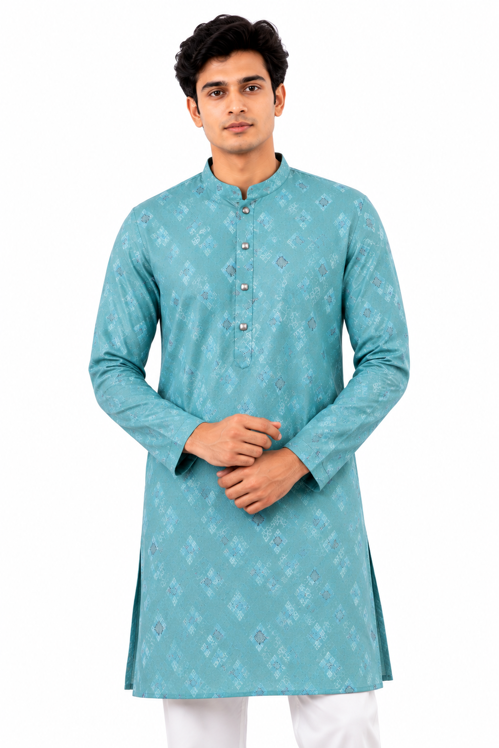 Lavender Printed Panjabi