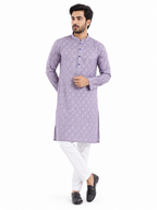 Lavender Printed Panjabi