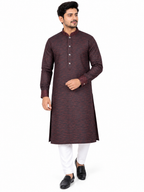 Premium Maroon Textured Panjabi