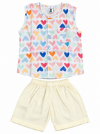Baby Love Print Shirt & Shorts Set