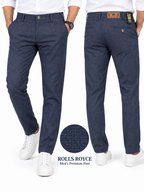 Men’s Premium Textured Gabardine Pant – Navy Blue