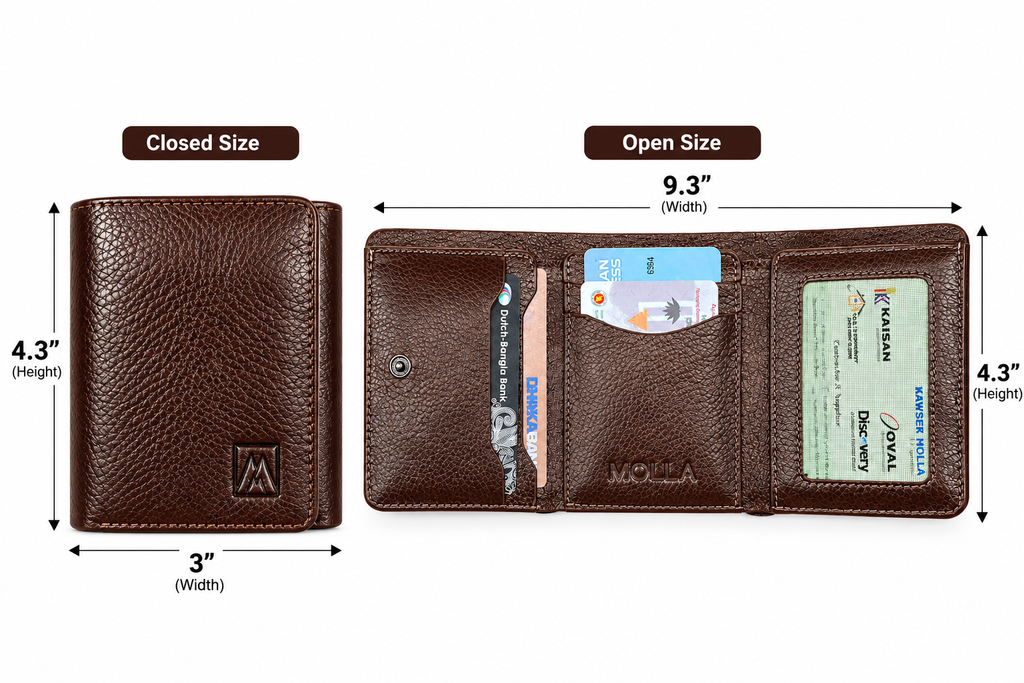 Molla Premium Trifold Leather Wallet