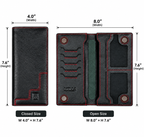 Molla Premium Long Leather Wallet – Black