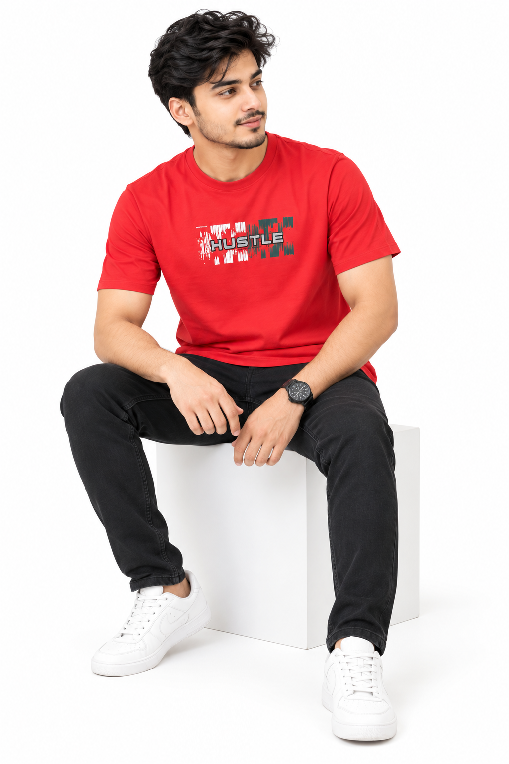 Premium Hustle Graphic T-Shirt