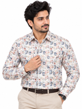 Premium Abstract Floral Printed Formal Shirt