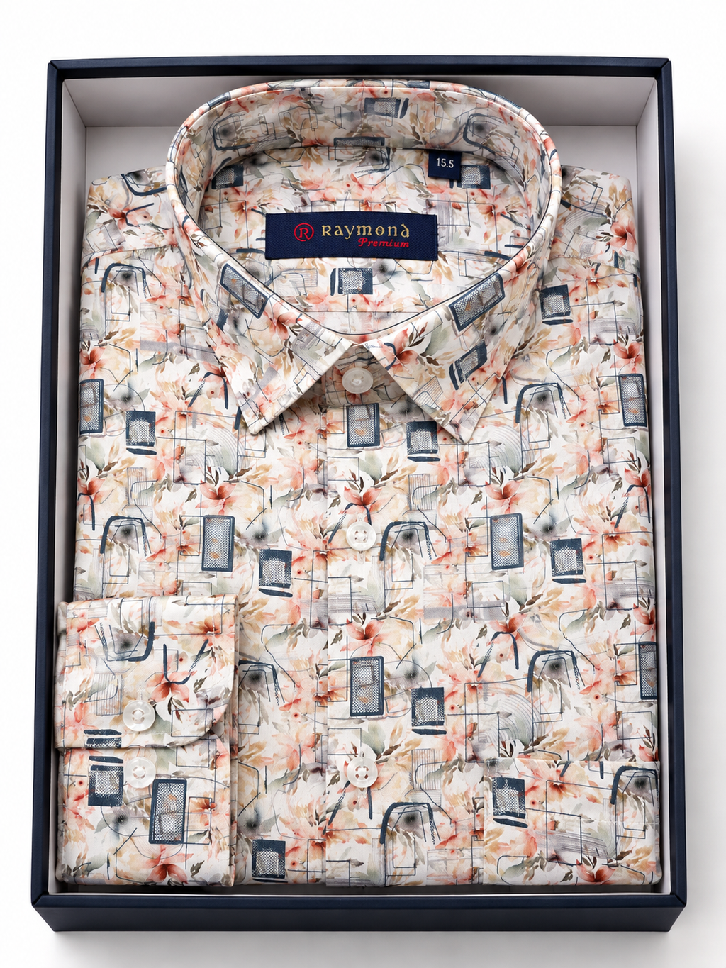 Premium Abstract Floral Printed Formal Shirt