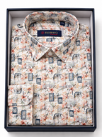 Premium Abstract Floral Printed Formal Shirt