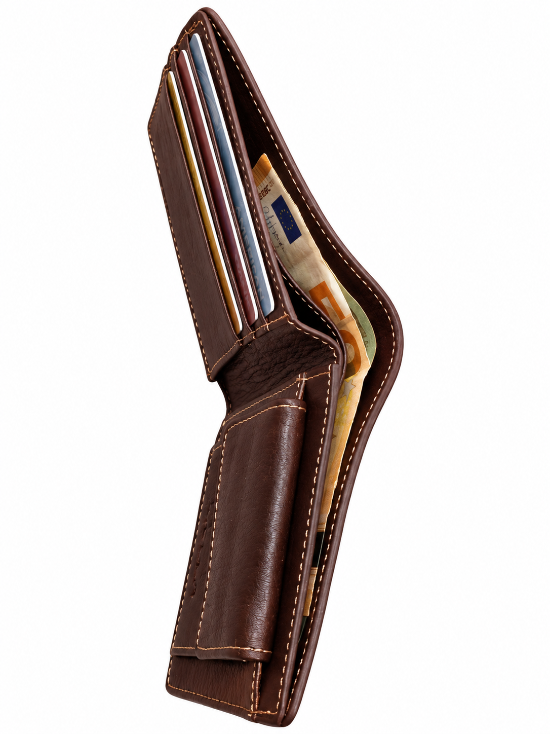 MOLLA Premium Leather Coin Pocket Wallet