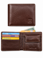 MOLLA Premium Leather Coin Pocket Wallet