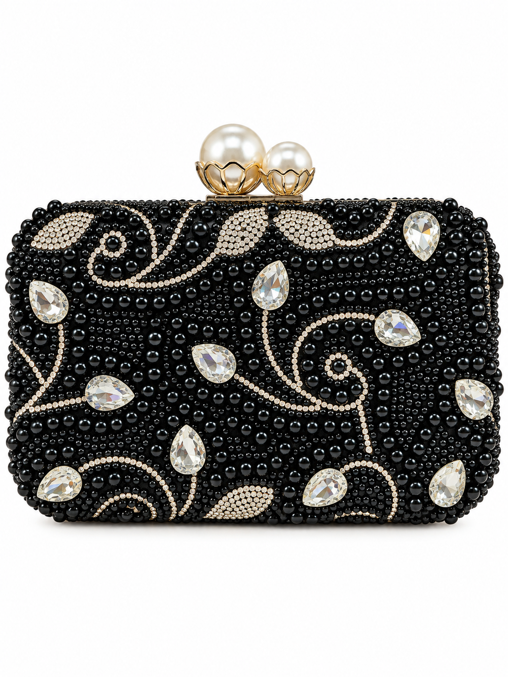 Premium Pearl & Crystal Clutch Collection