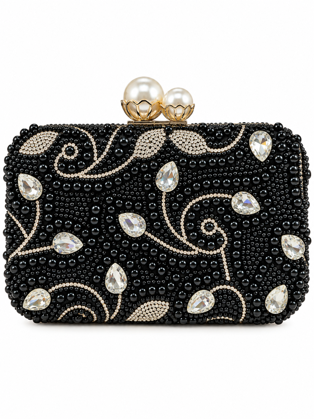 Premium Pearl & Crystal Clutch Collection