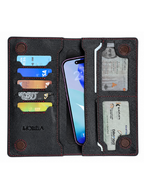 Molla Premium Long Leather Wallet – Black