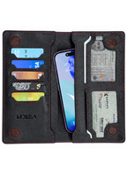 Molla Premium Long Leather Wallet – Black