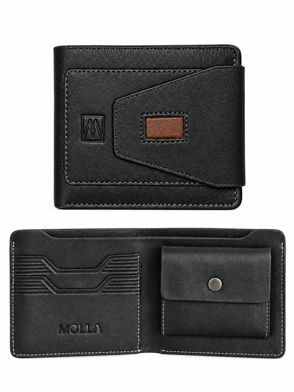 MOLLA  Leather Wallet with Coin Pocket