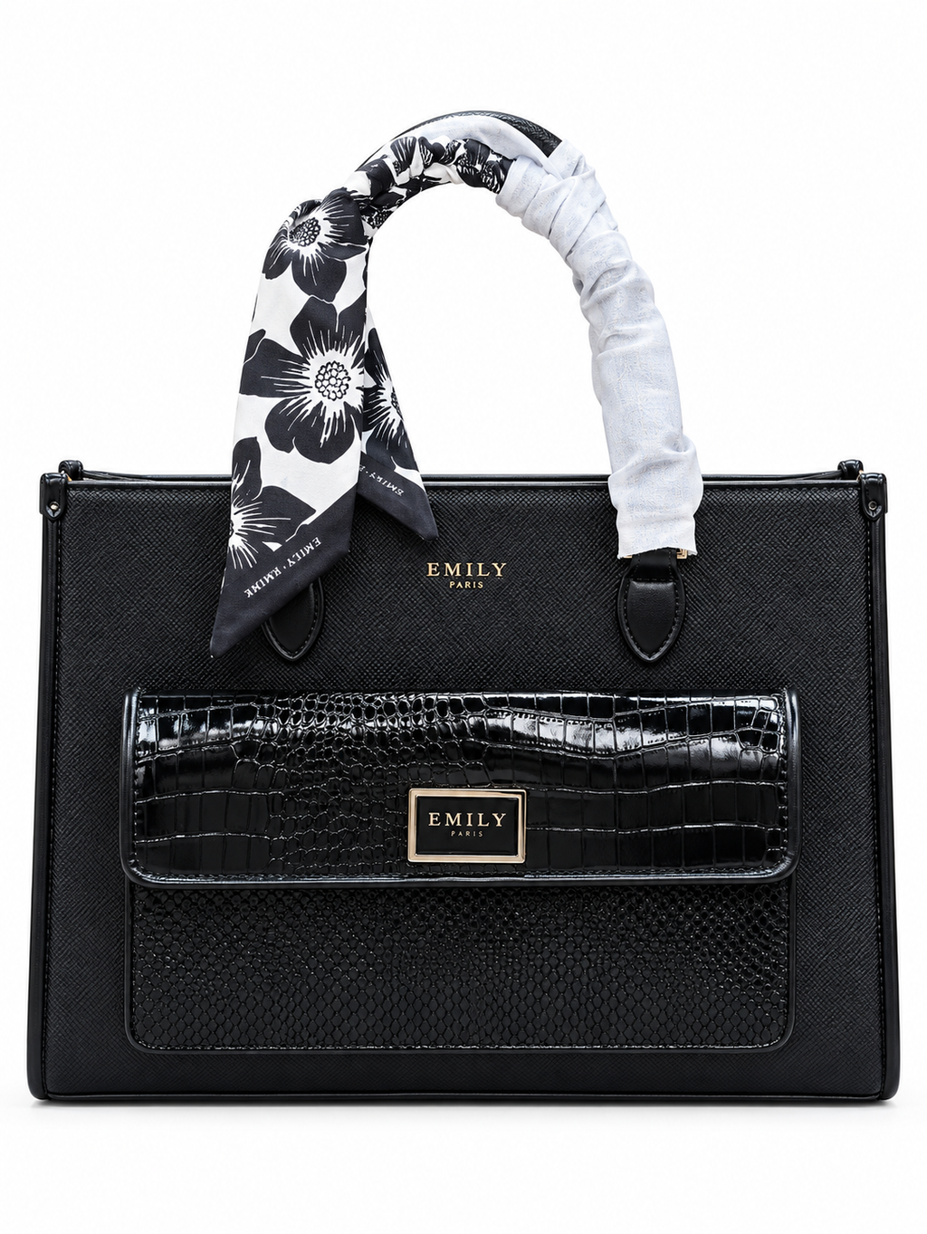 Elegant Black EMILY Paris Handbag