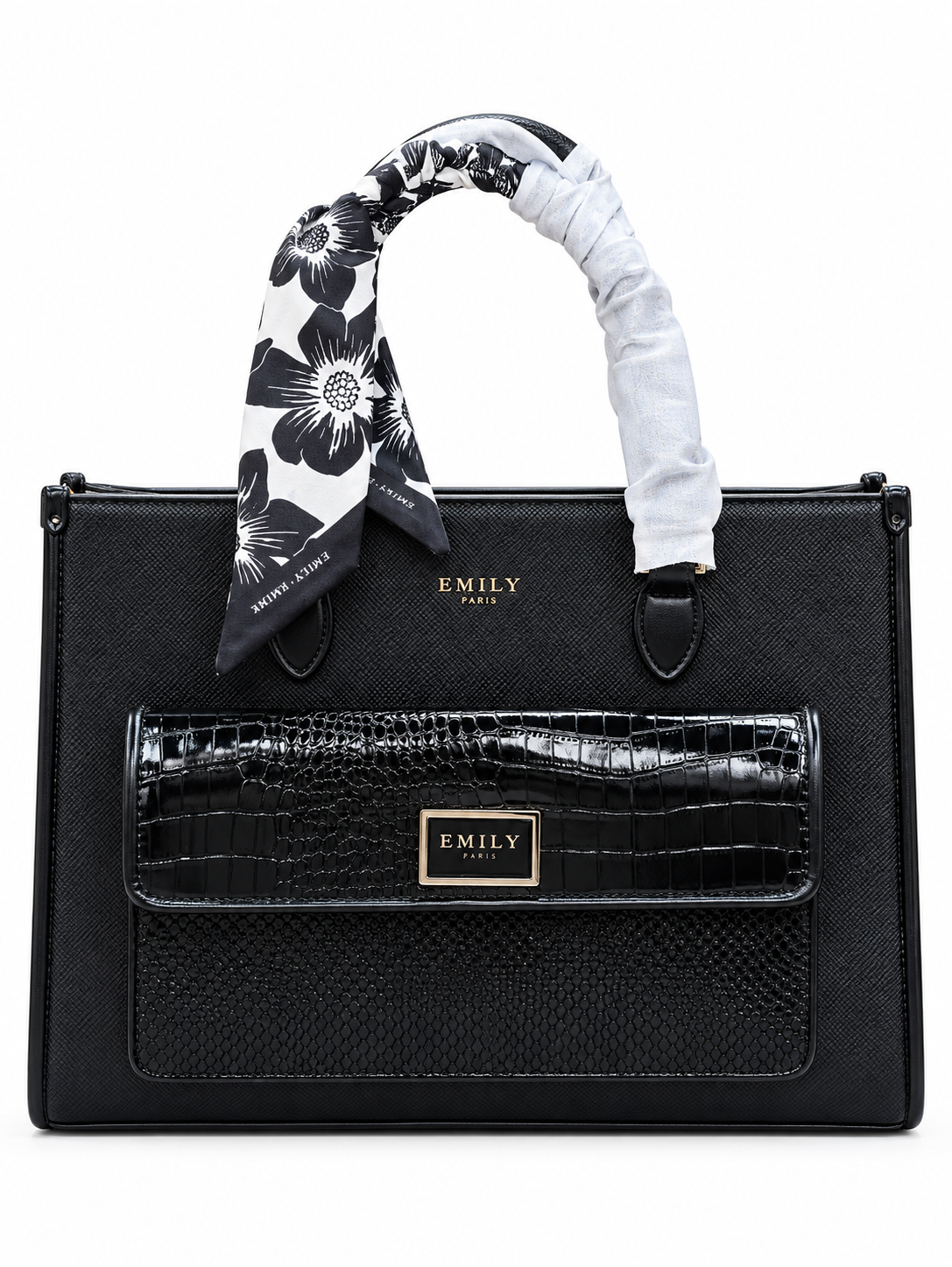 Elegant Black EMILY Paris Handbag