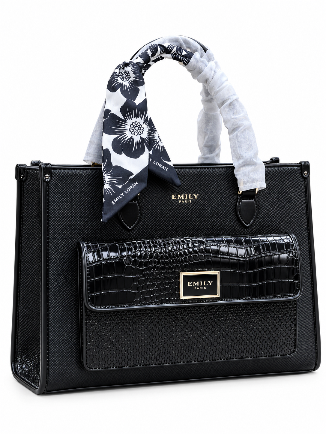Elegant Black EMILY Paris Handbag